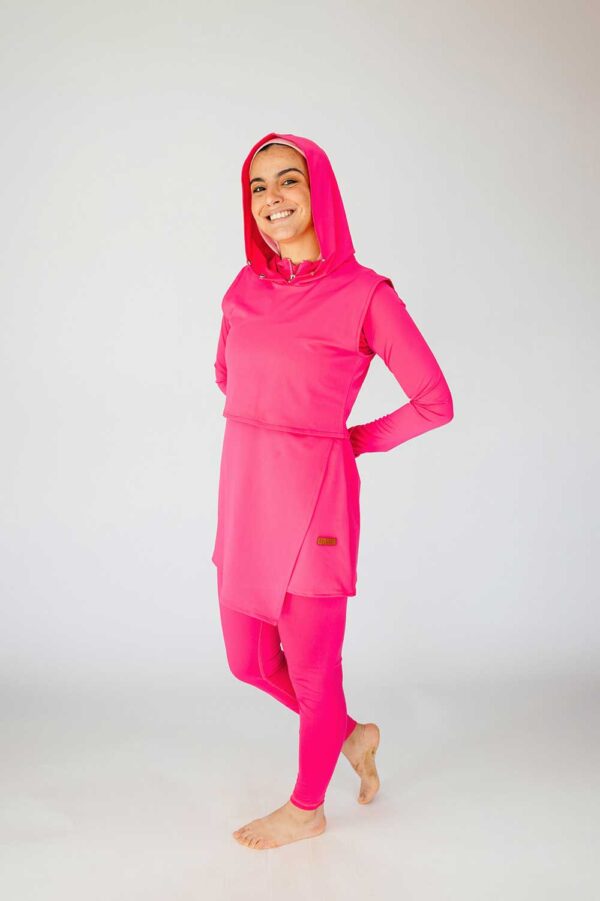 The Swim Hood-Hot Pink