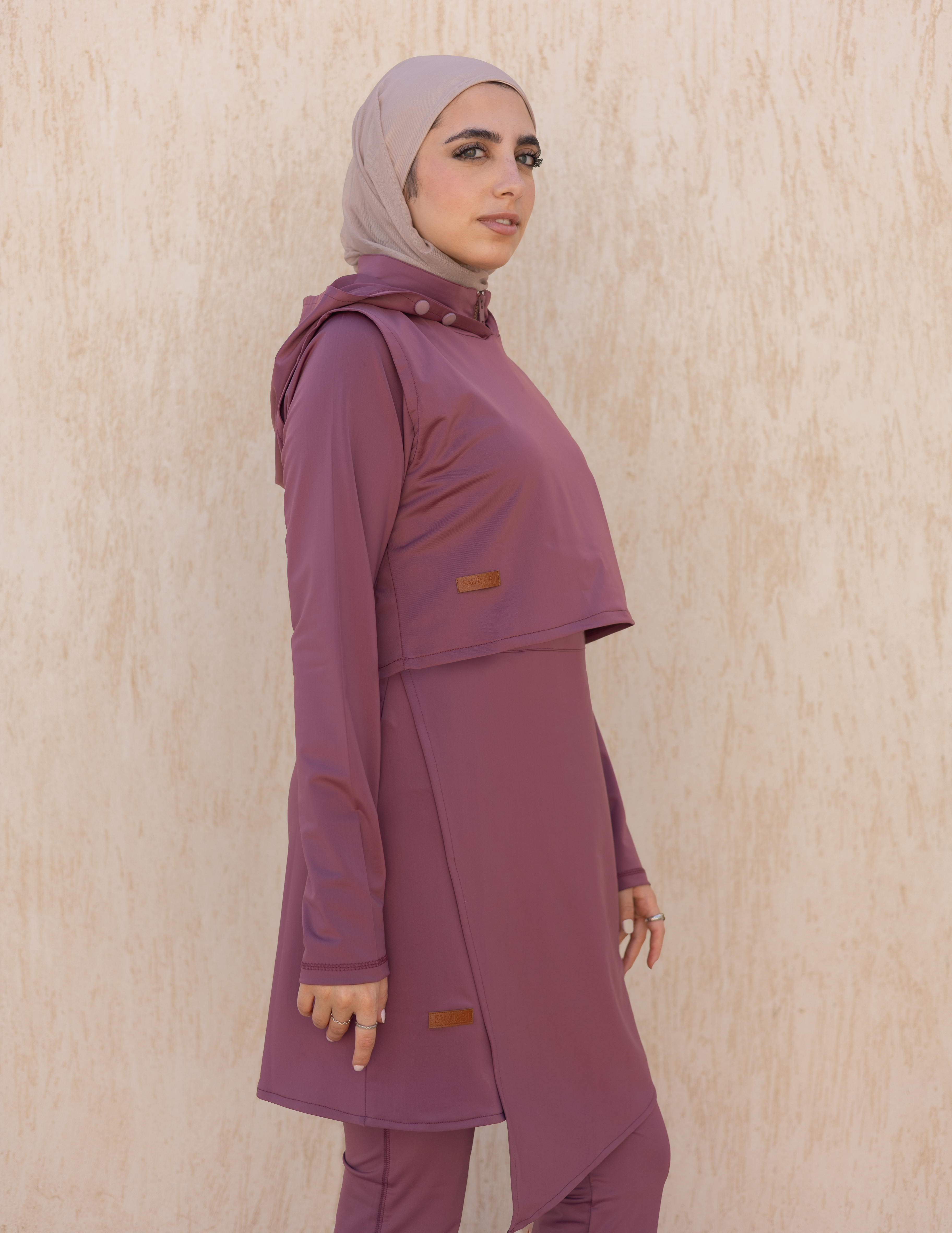 The Swim Hood- Plum