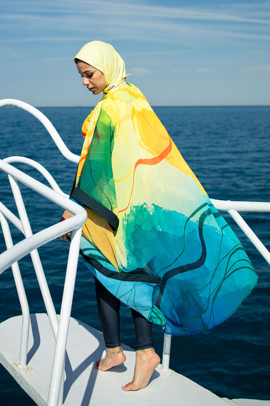 Sun Burst Waves Kimono