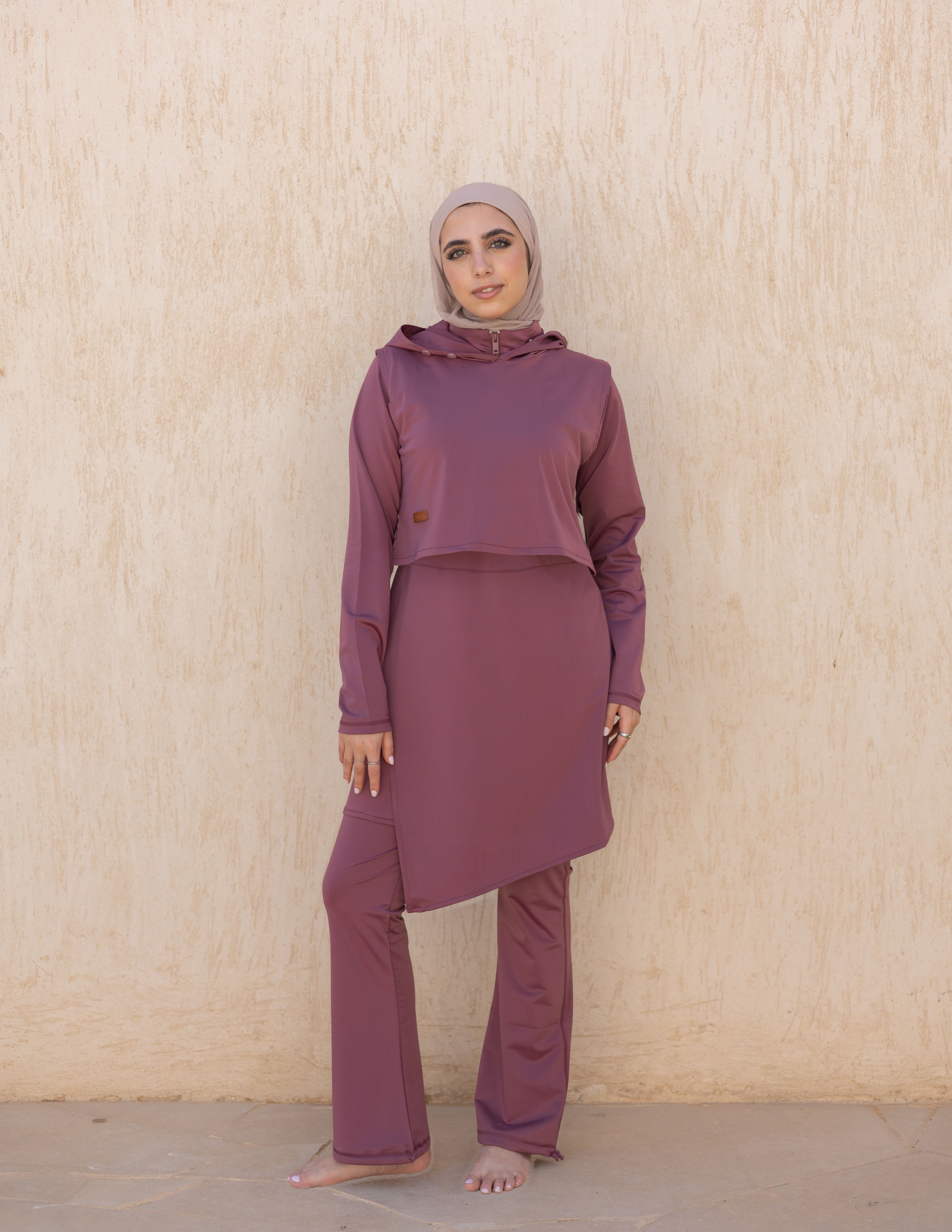 The Swim Hood- Plum