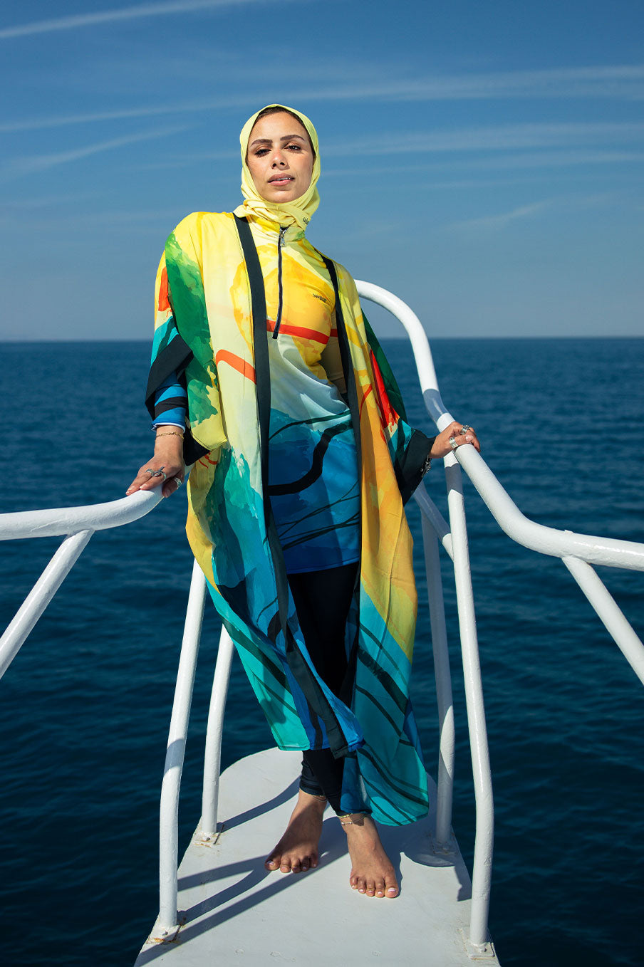 Sun Burst Waves Kimono