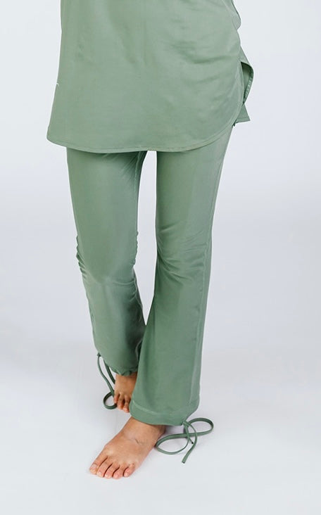 Olive Straight Pants