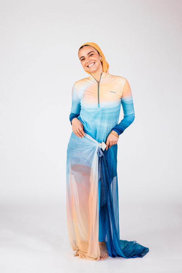 Aqua Sunrise Waist Wrap