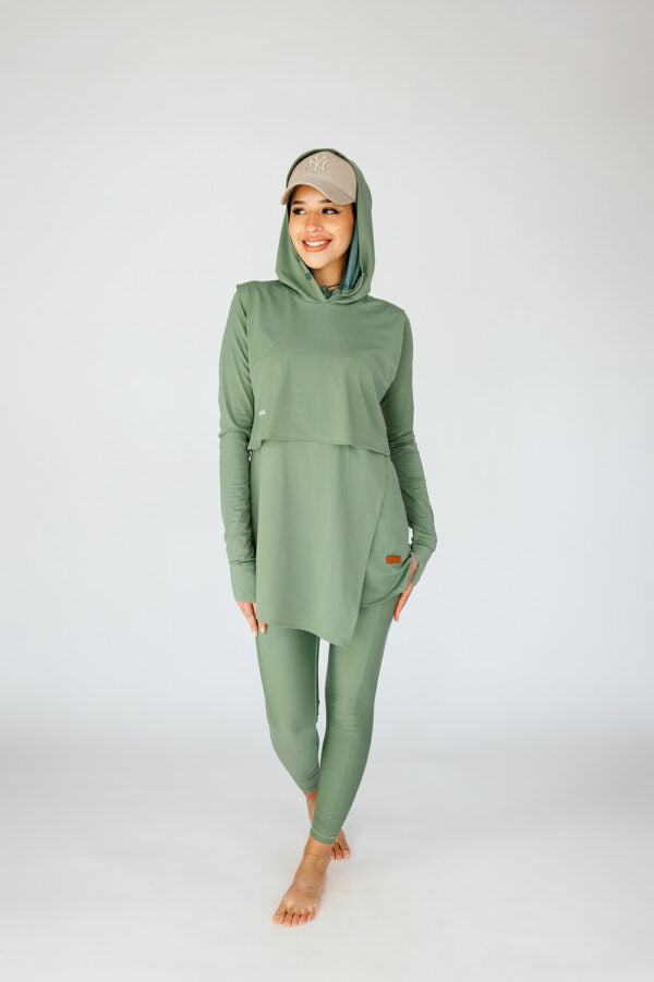 The Swim Hood-Olive