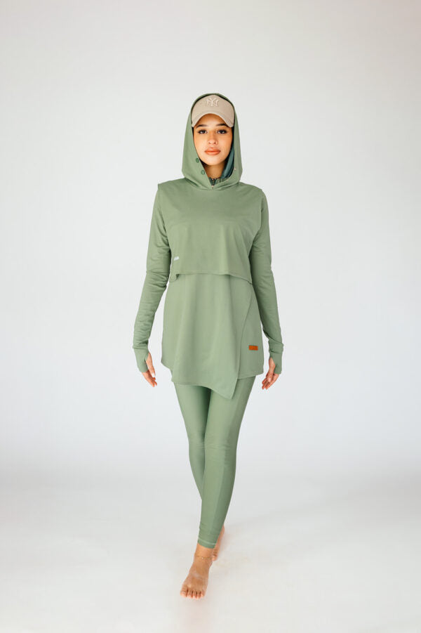 The Swim Hood-Olive
